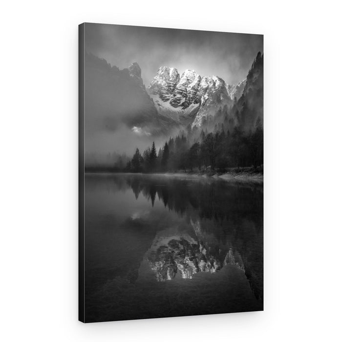 Misty Mountain Reflection – Canvas Print