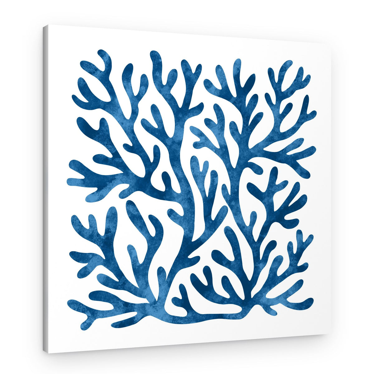 Deep Blue Coral – Canvas Print