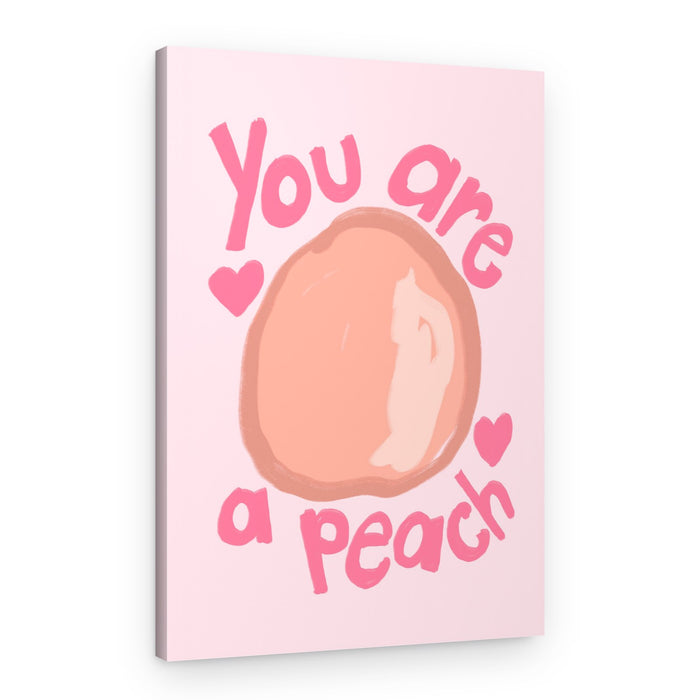 Sweet Peach Tribute – Canvas Print