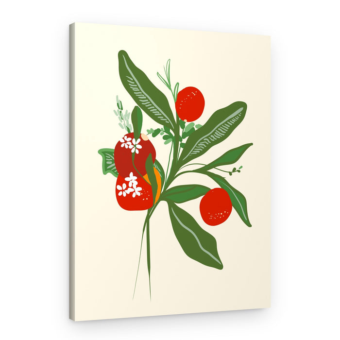 Abstract Botanical Berries – Canvas Print