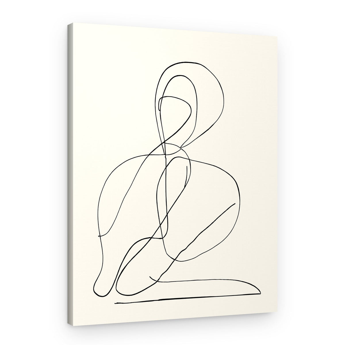 Minimalist Line Figure – Canvas Print