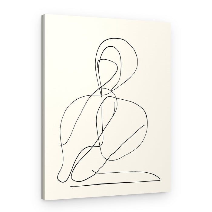 Minimalist Line Figure – Canvas Print