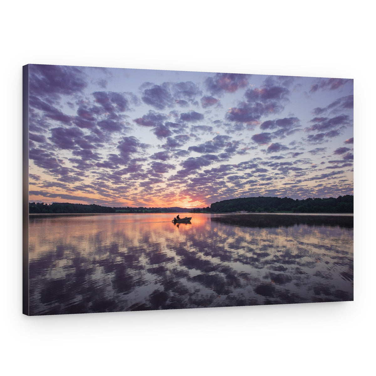 Tranquil Lake Sunset – Canvas Print