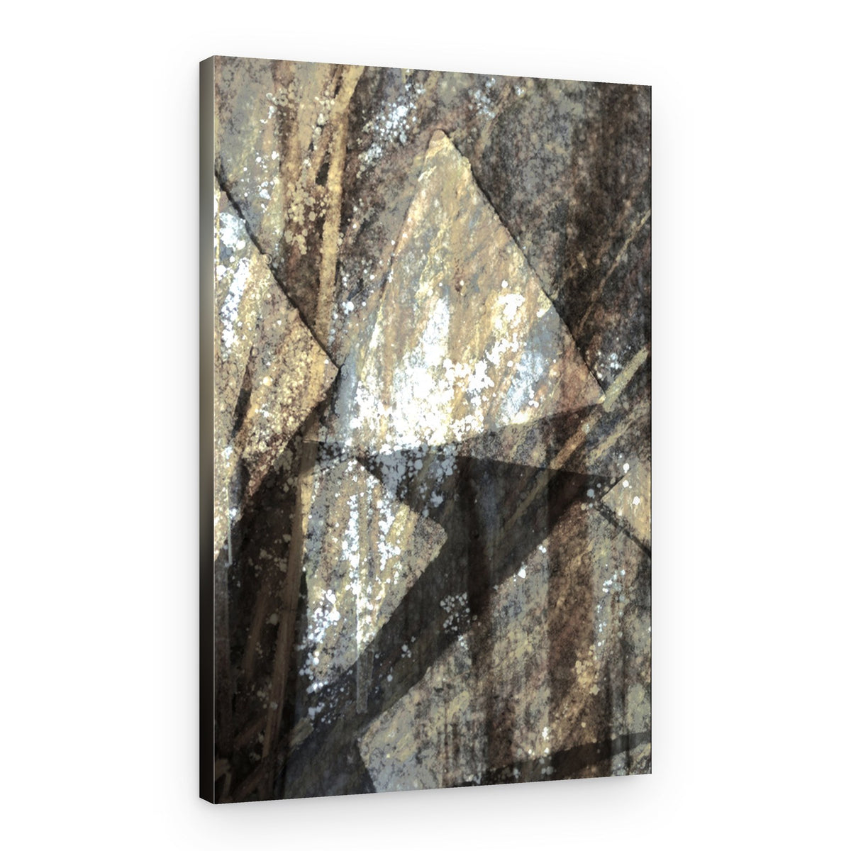 Abstract Stone Geometry – Canvas Print