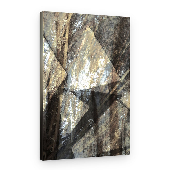 Abstract Stone Geometry – Canvas Print