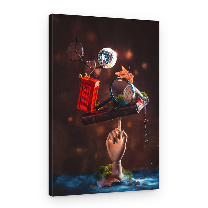 Whimsical Balancing Act – Canvas Print