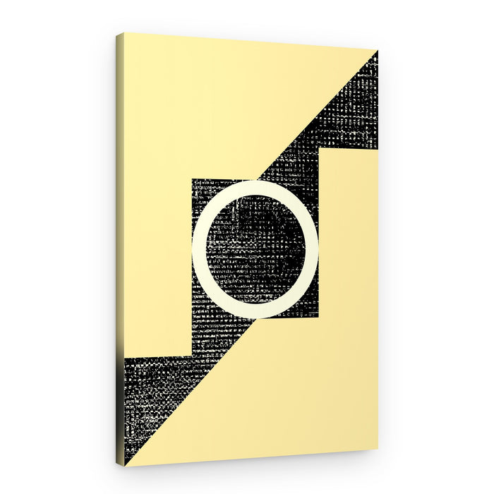 Distressed Geometric Circle – Canvas Print