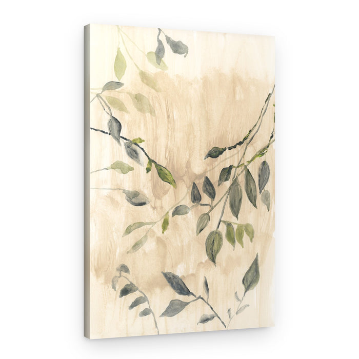 Gentle Green Leaves – Canvas Print