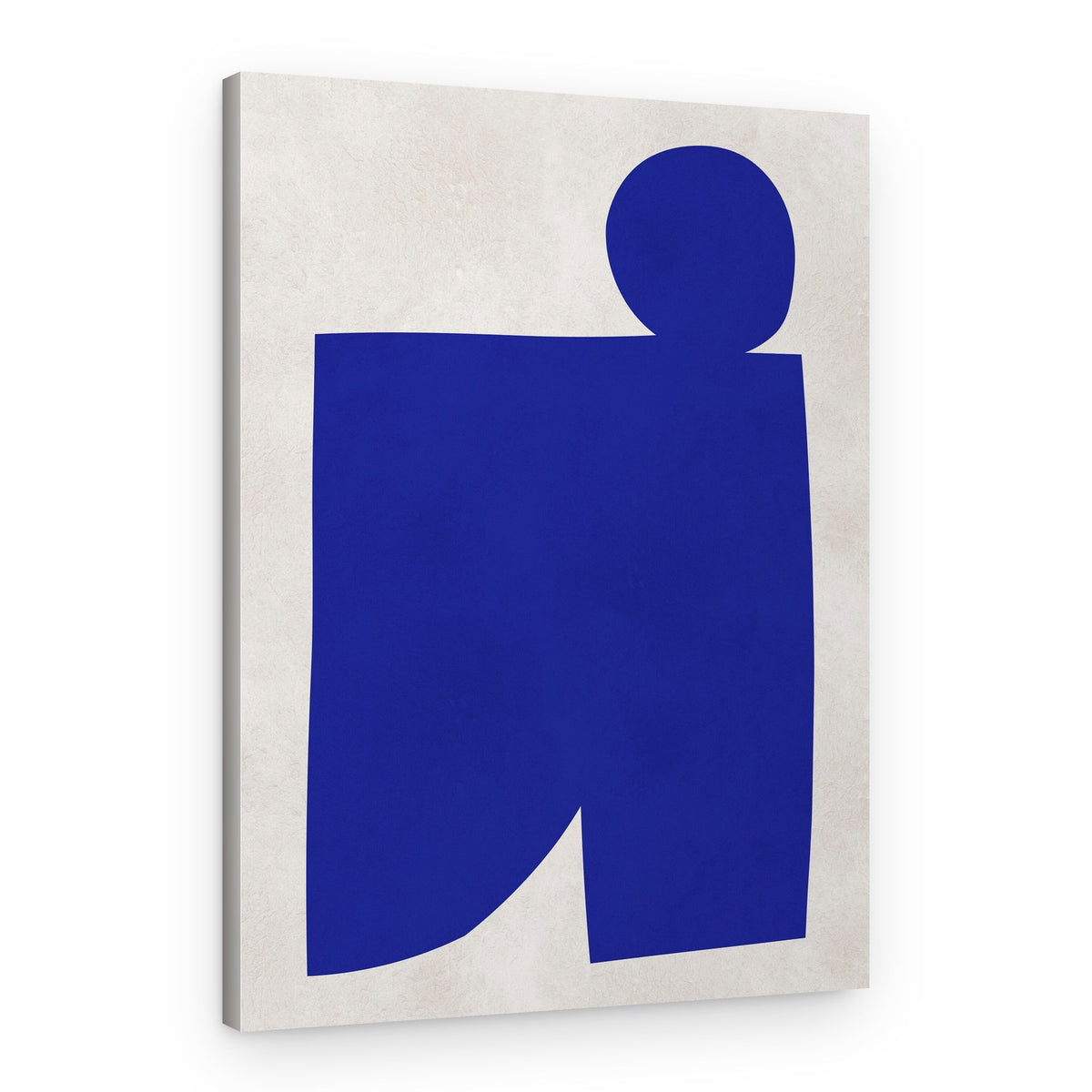 Abstract Blue Shape – Canvas Print