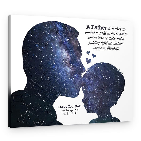 Night Sky Father’s Day Custom Canvas Print