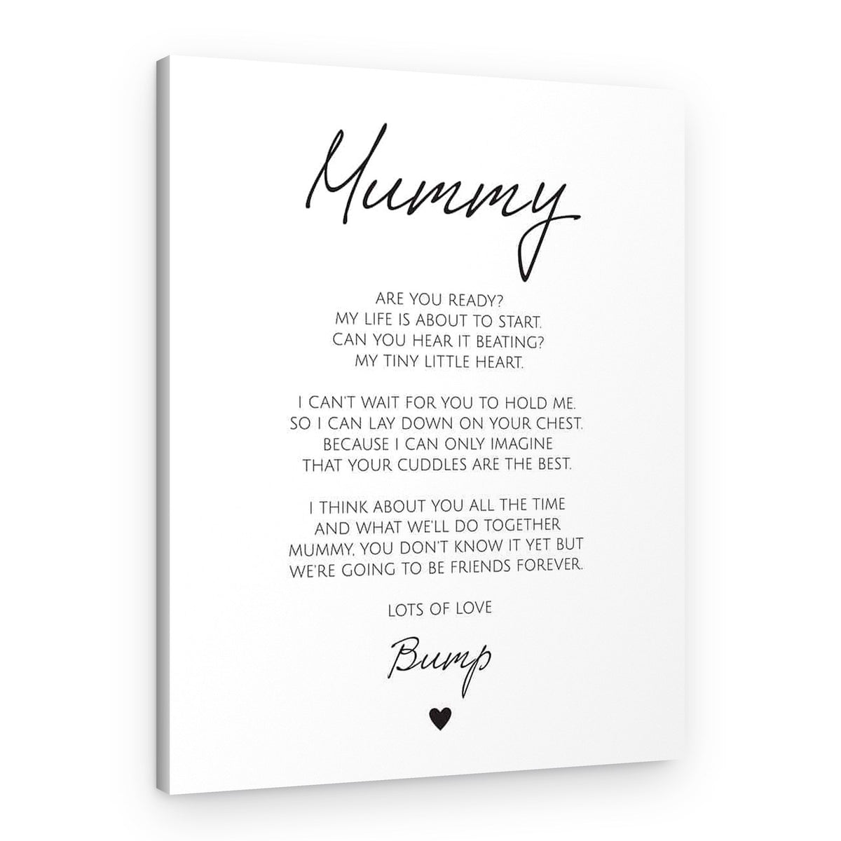 Mommy Poem Custom Canvas Print – Canvas Print – MUM