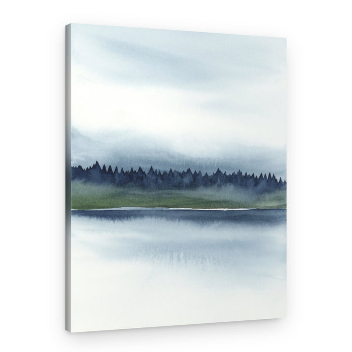 Misty Forest Lake – Canvas Print