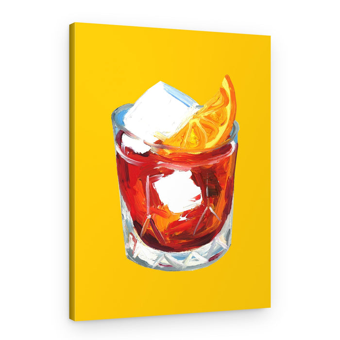 Refreshing Red Aperitif – Canvas Print