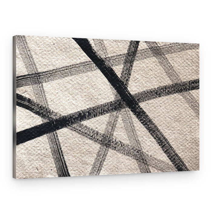 Intersecting Dark Lines – Canvas Print