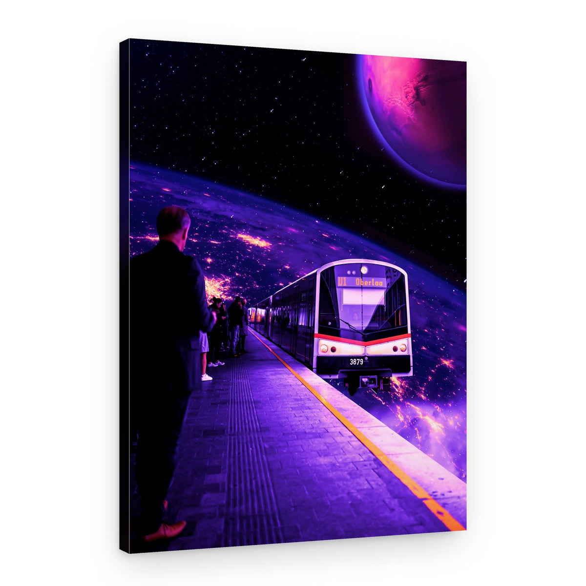 Space Train – Canvas Print