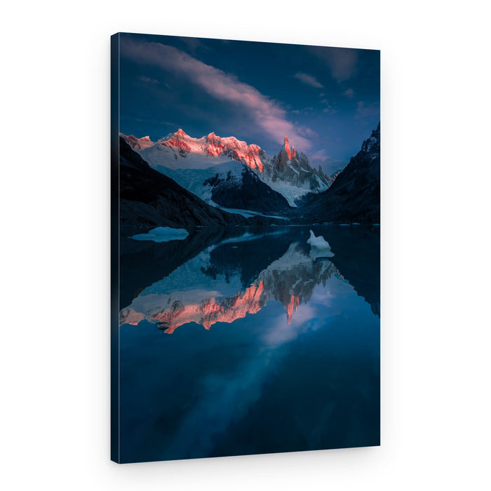Pink Peak Reflection – Canvas Print