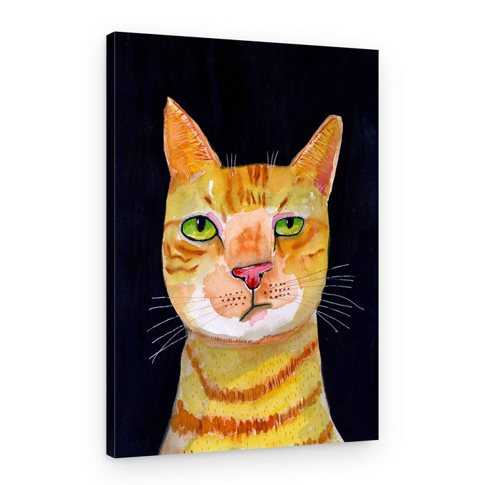 Expressive Orange Tabby – Canvas Print