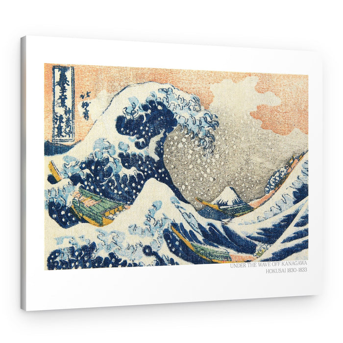 Hokusai's Under the Wave Off Kanagawa (1830 1833) – Canvas Print