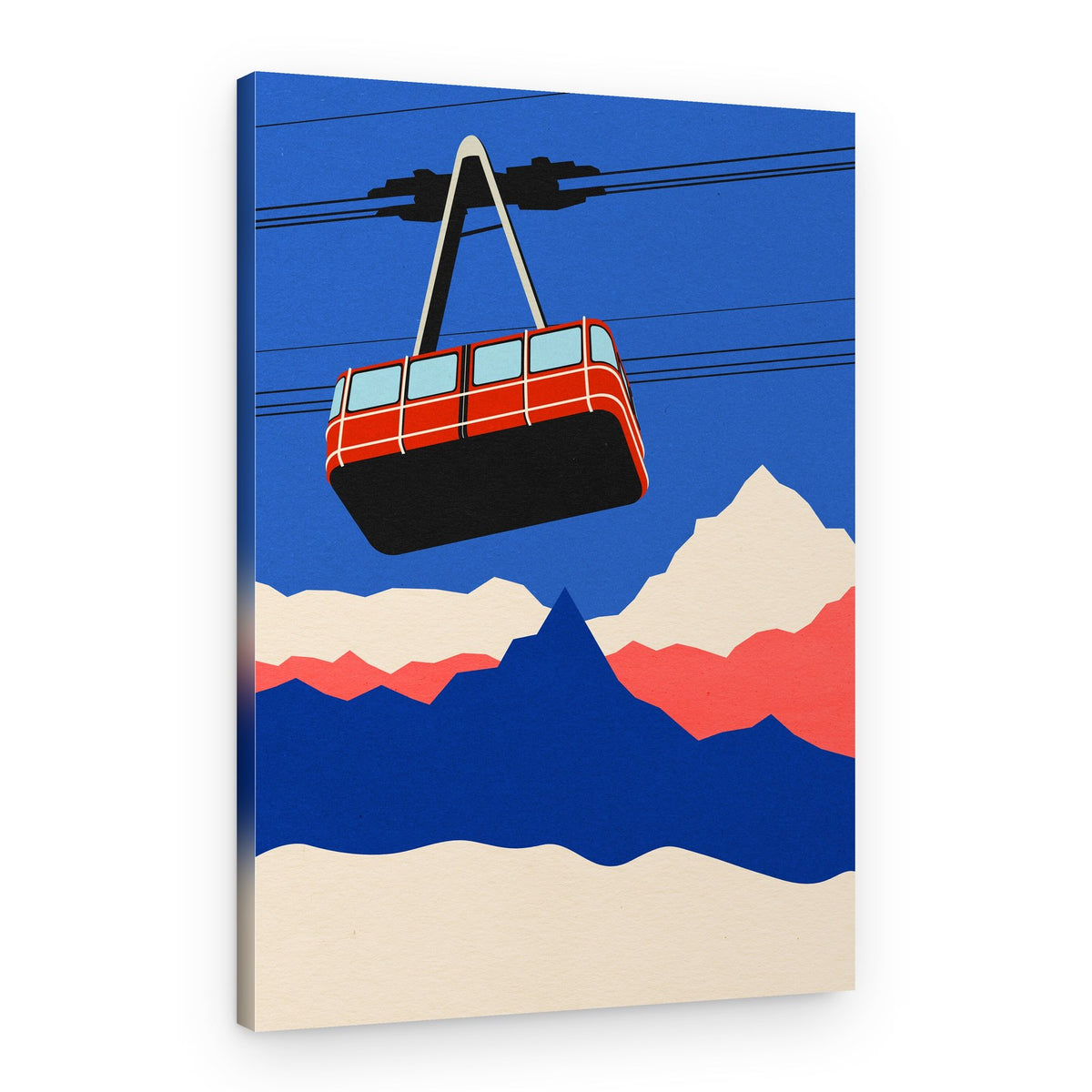 Ski Mountains – Canvas Print