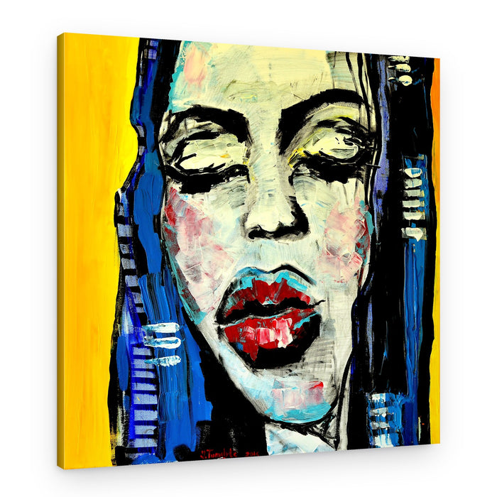 Red Lips Abstract – Canvas Print
