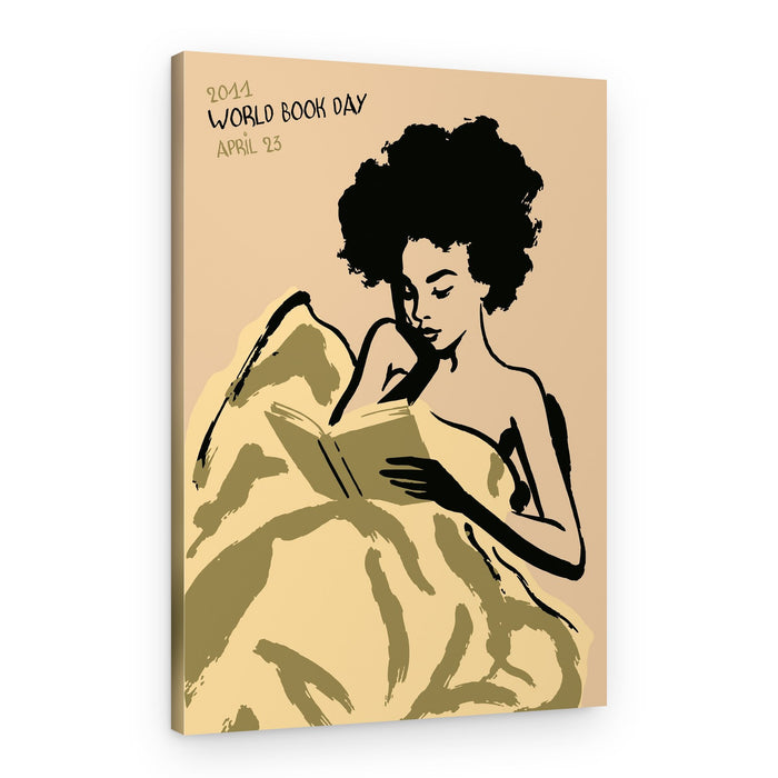 World Book Day Reader – Canvas Print
