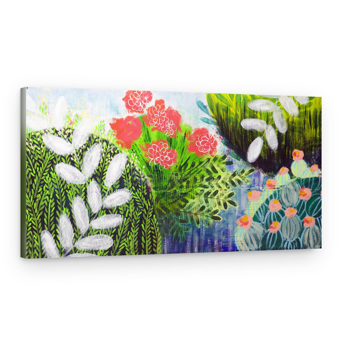 Vibrant Garden Scene – Canvas Print