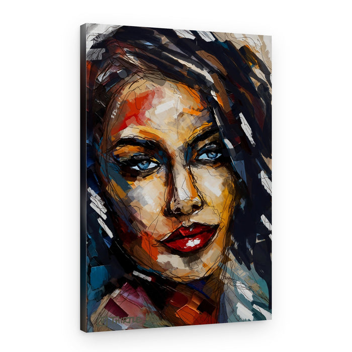 Intense Gaze Woman – Canvas Print