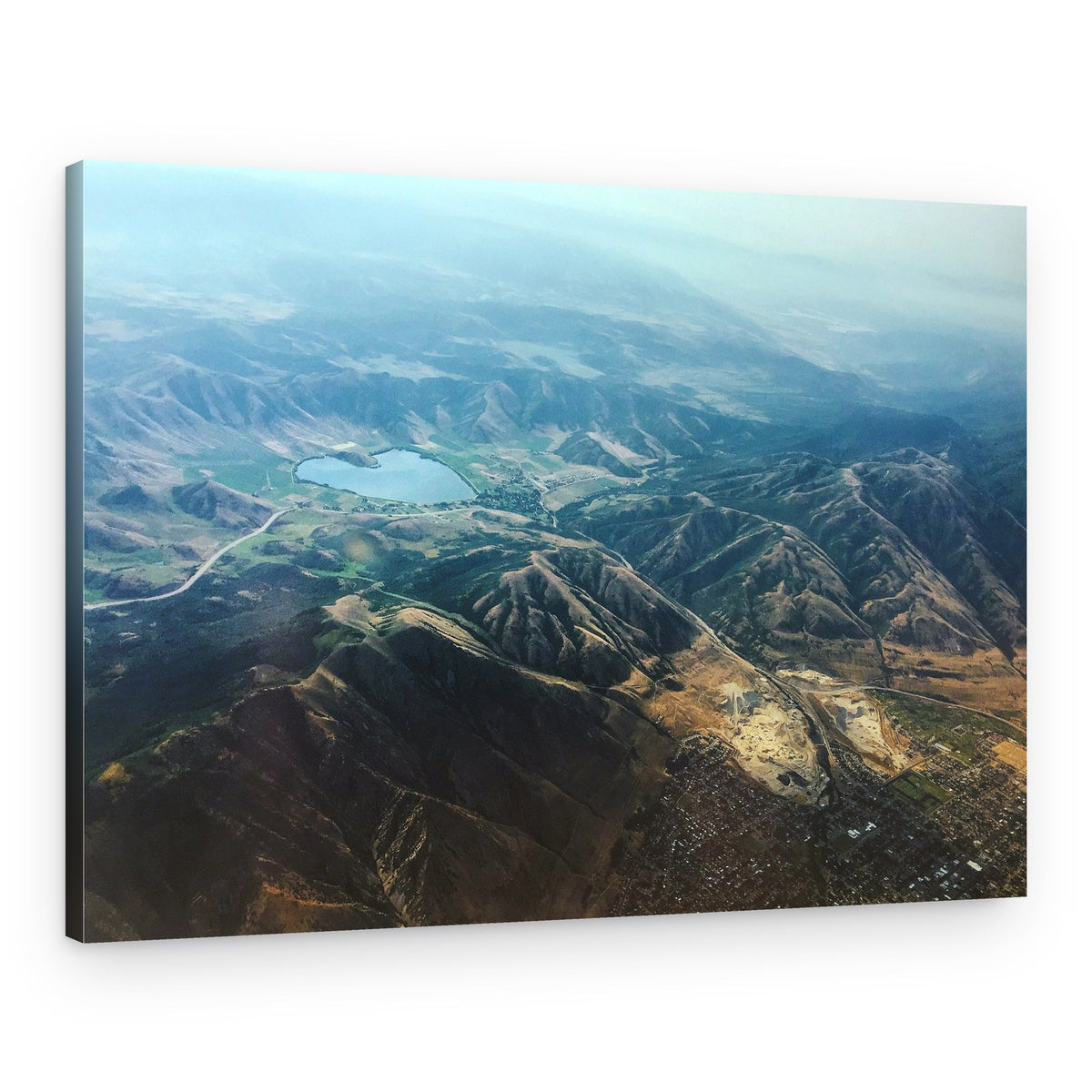Vast Green Mountain Lake – Canvas Print