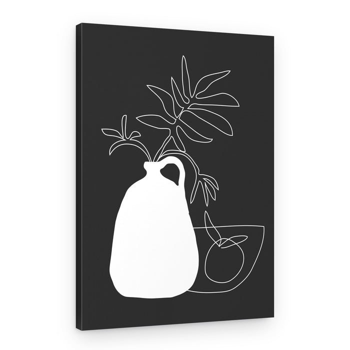 Minimalist Botanical Still Life – Canvas Print