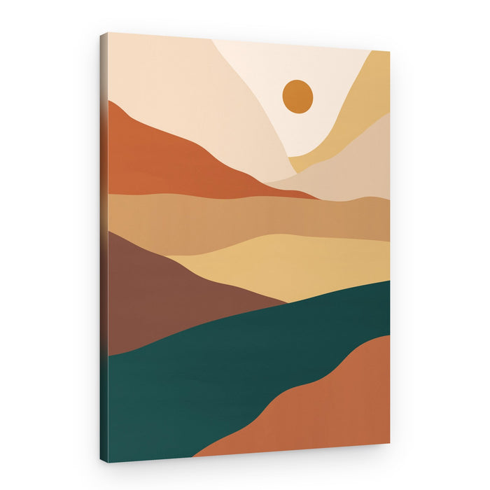 Abstract Desert Layers – Canvas Print