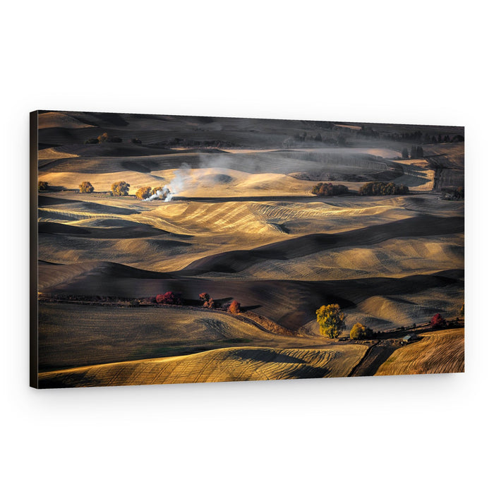 Smoky Autumn Fields – Canvas Print