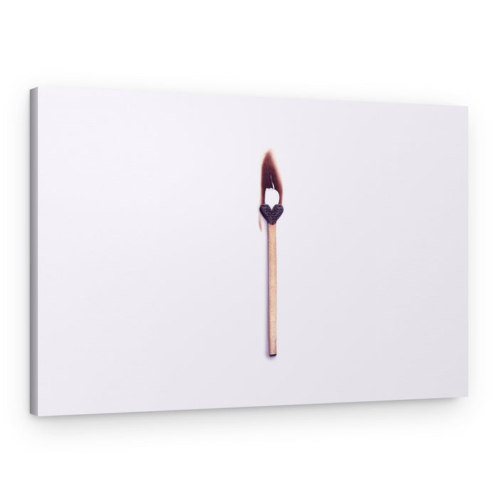 Burning Heart Match – Canvas Print