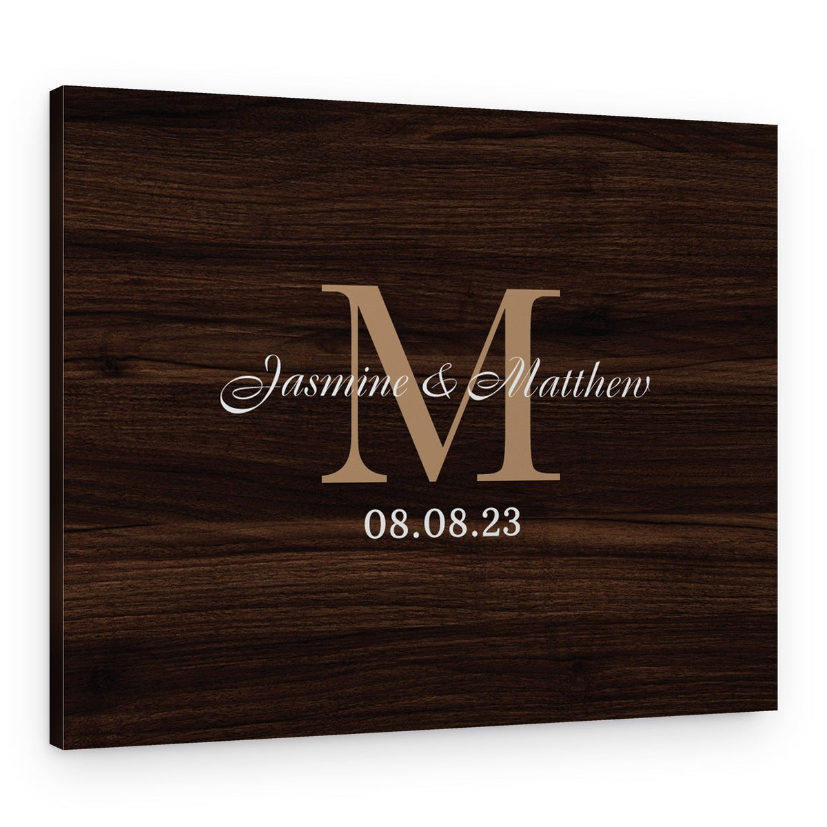 Monogram Guestbook Canvas Print – Canvas Print