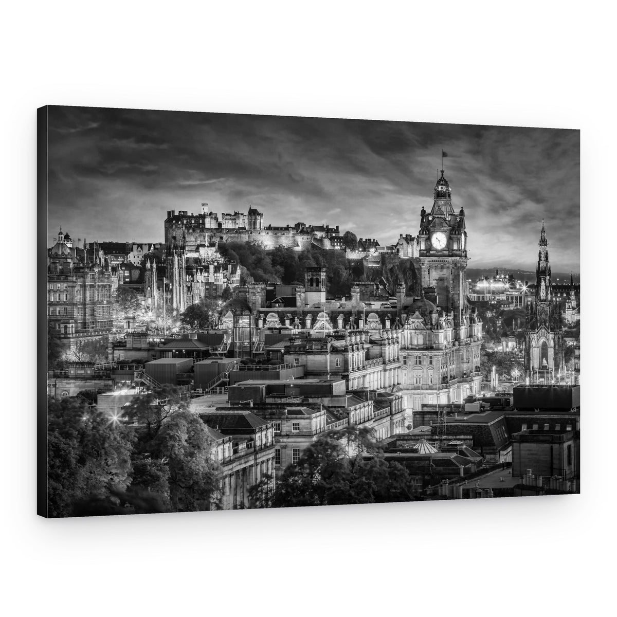Historic Edinburgh Night – Canvas Print