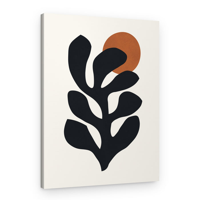 Terracotta Botanical Sun – Canvas Print