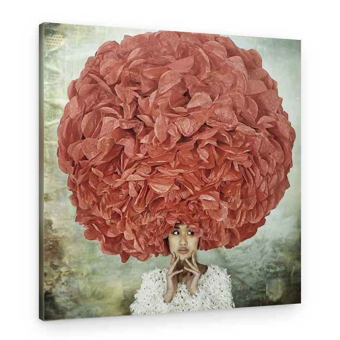 Crimson Petal Dream – Canvas Print