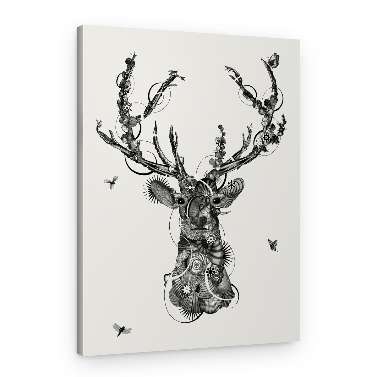 Intricate Spirit Stag – Canvas Print
