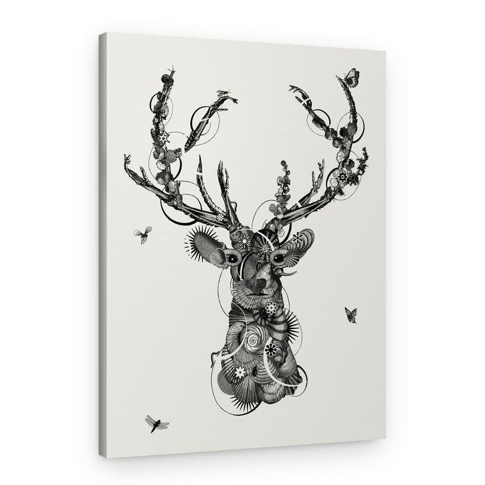 Intricate Spirit Stag – Canvas Print