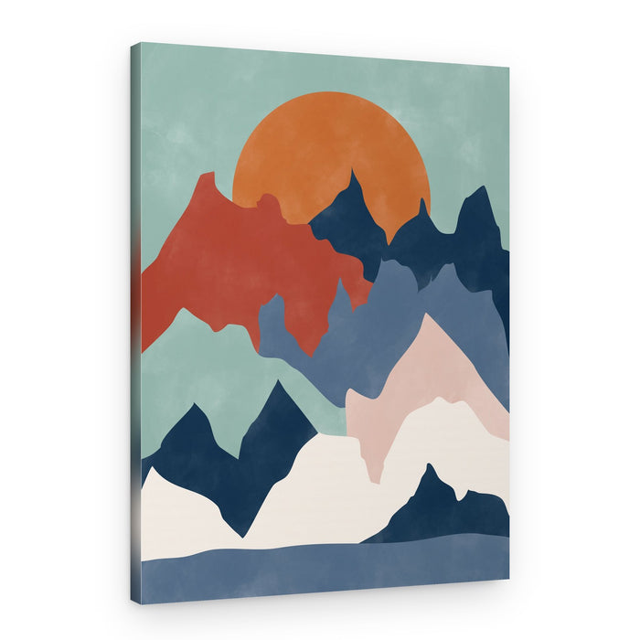 Colorful Mountain Sunset – Canvas Print