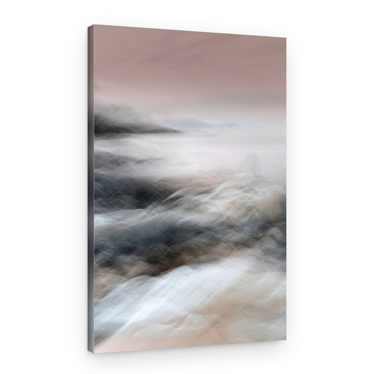 Misty Coastal Hues – Canvas Print