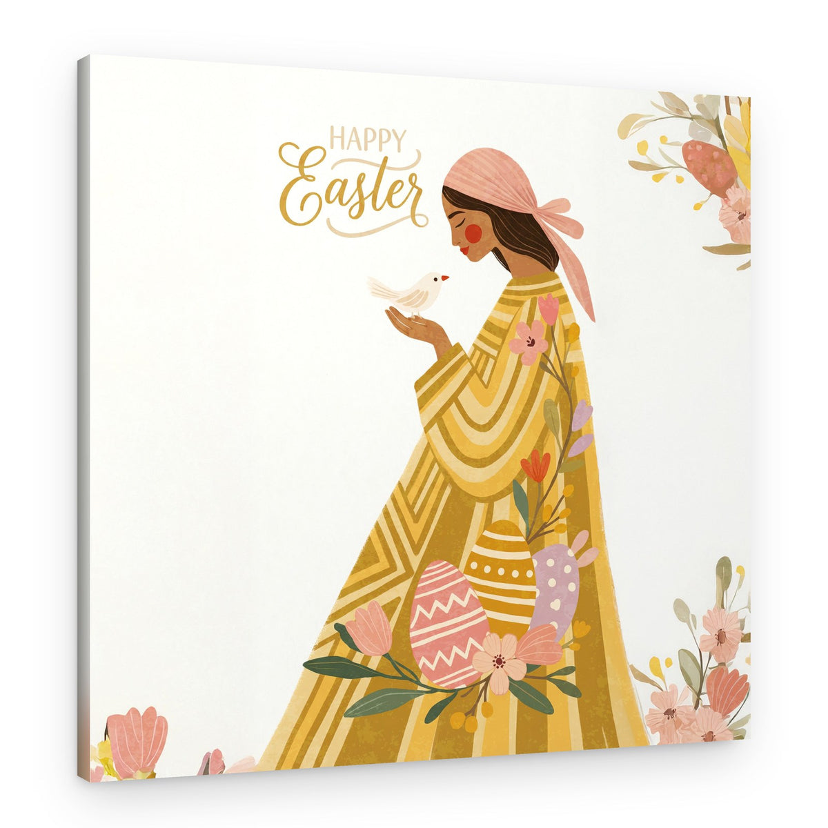 Bohemian Easter Woman – Canvas Print