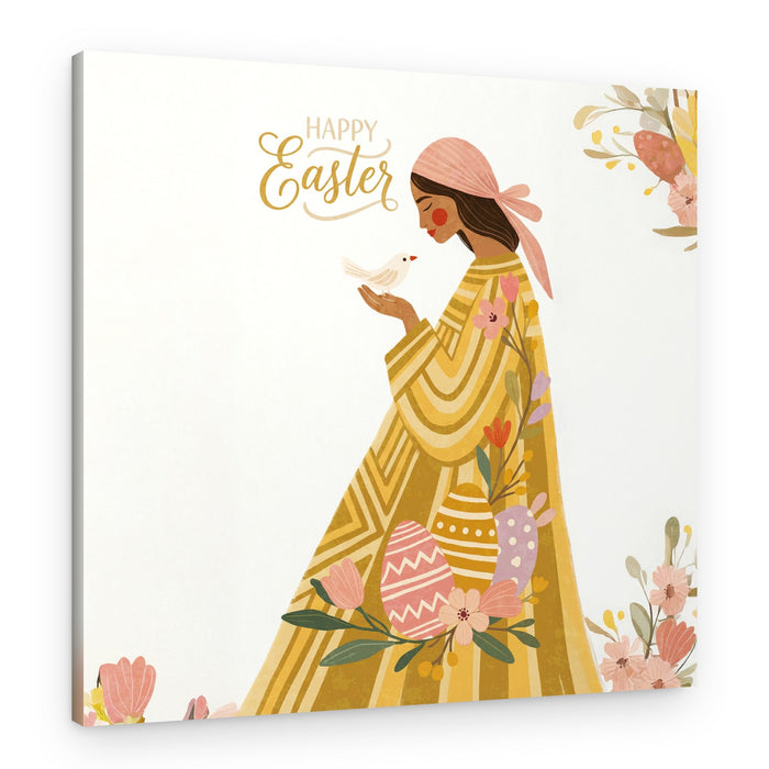 Bohemian Easter Woman – Canvas Print