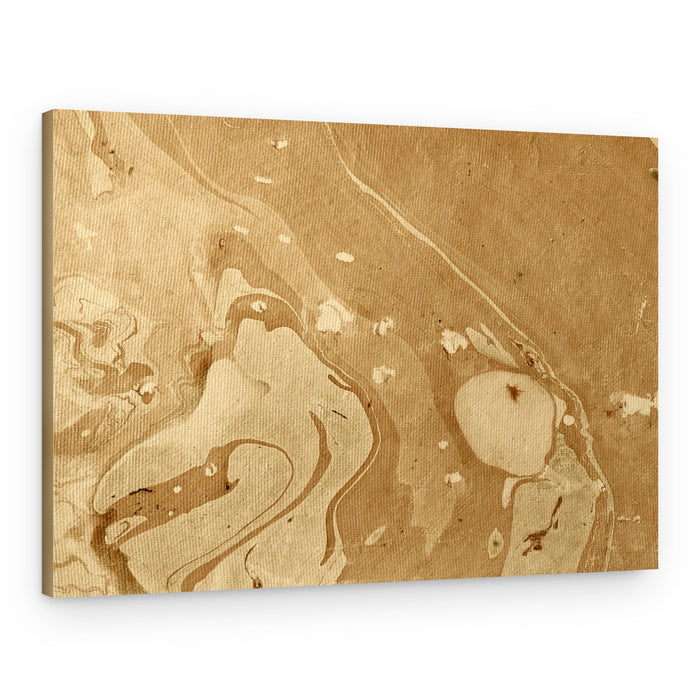 Earthy Swirling Liquid – Canvas Print
