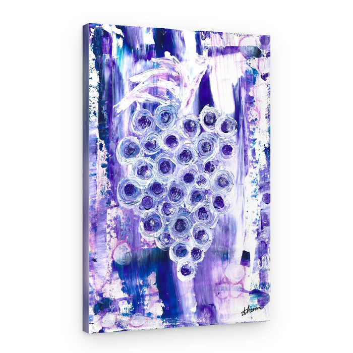Abstract Purple Grapes – Canvas Print