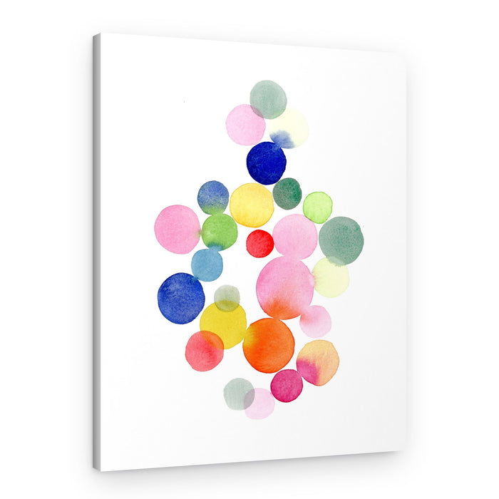 Colorful Watercolor Circles – Canvas Print