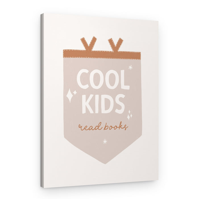 Cool Kids Reading Quote – Canvas Print