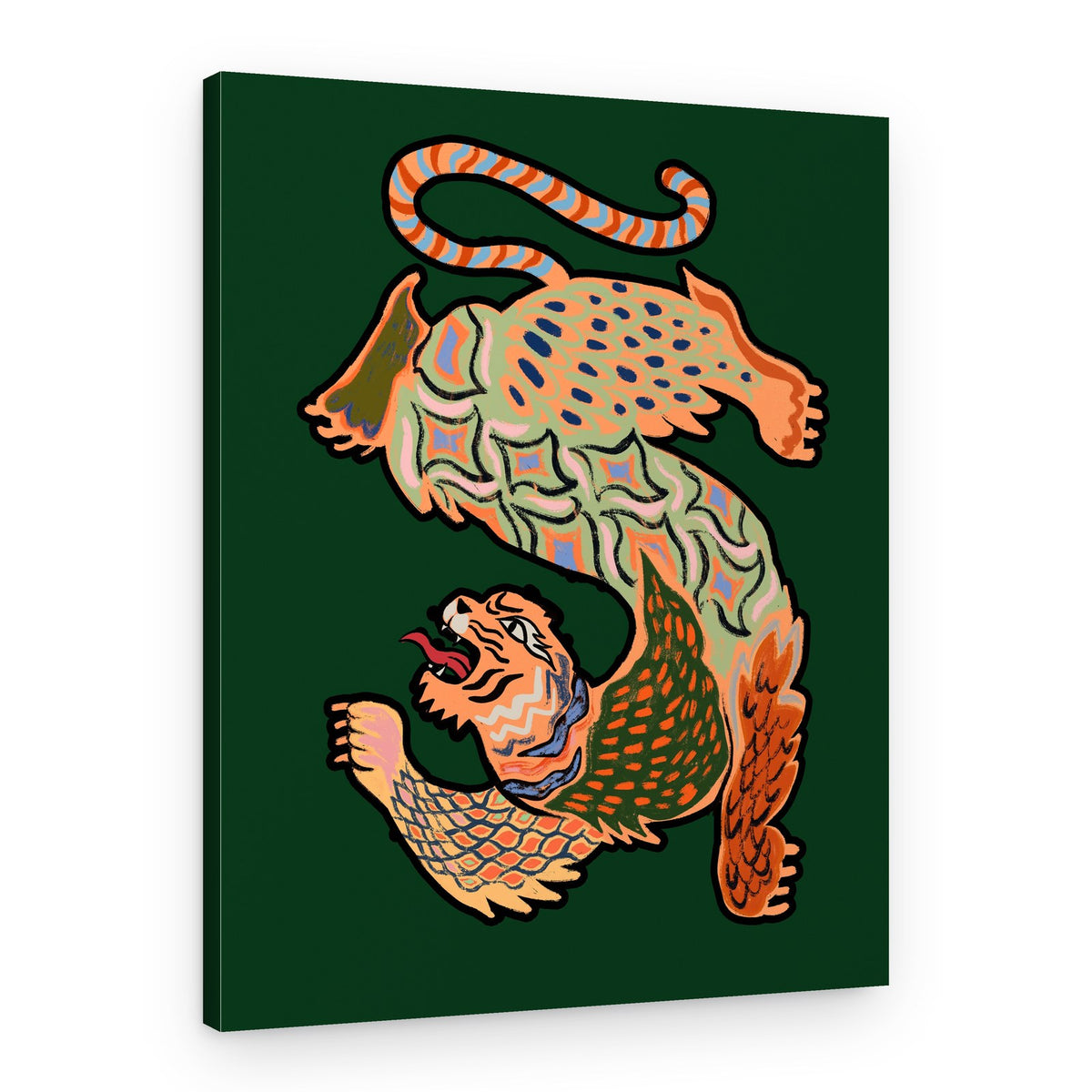 Asiantiger Green – Canvas Print
