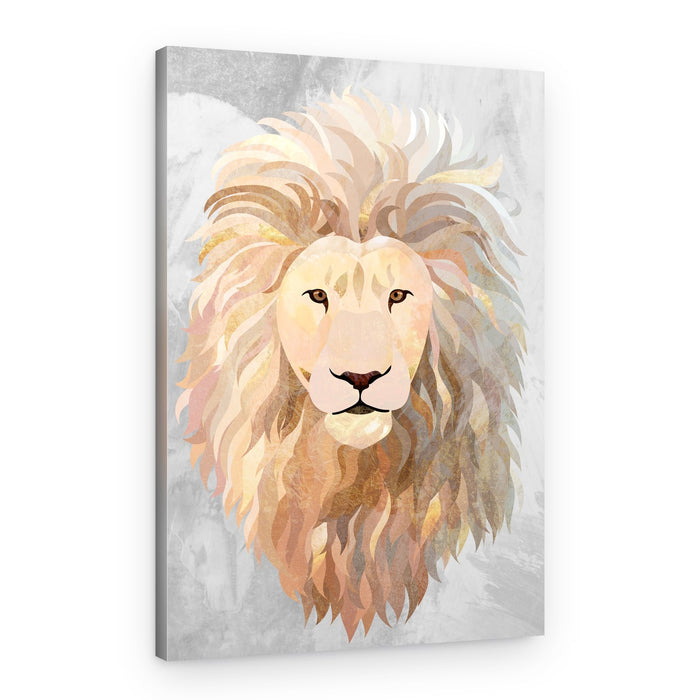 Majestic Golden Lion – Canvas Print