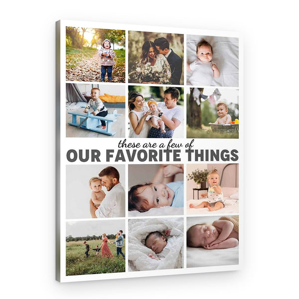 A Few Of Our Favorite Things Photo Collage Canvas