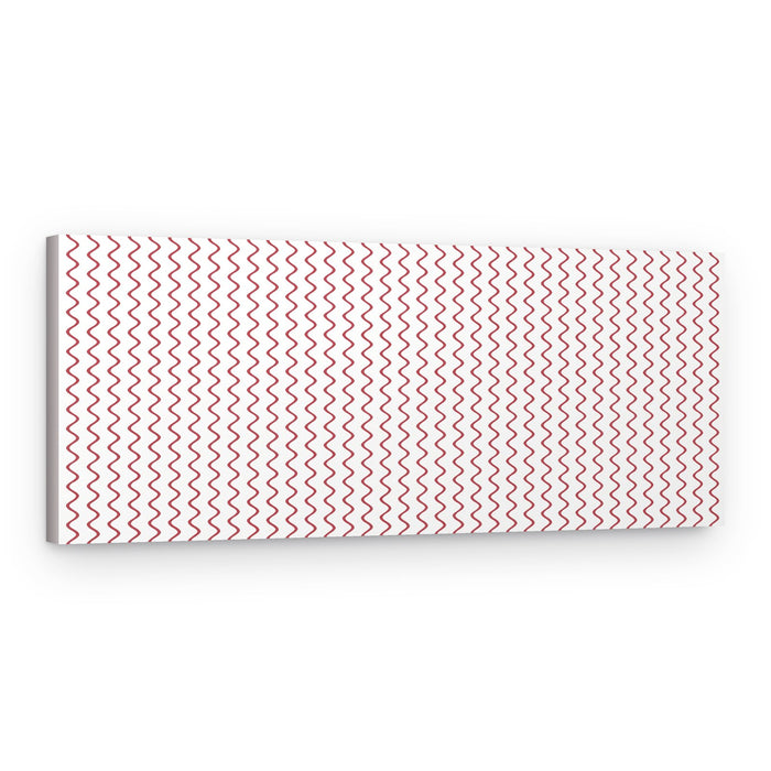 Red Wavy Line Pattern – Canvas Print
